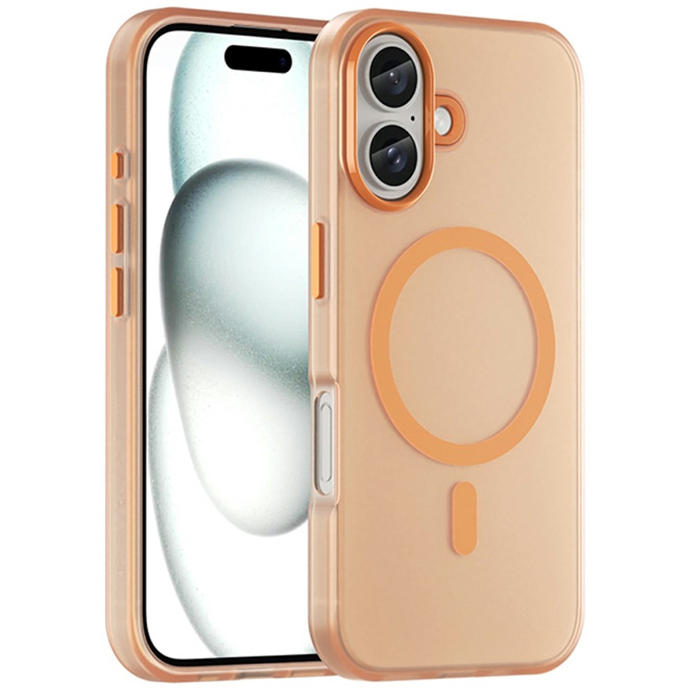  iPhone 16 Skal MagSafe Slim Matt Orange