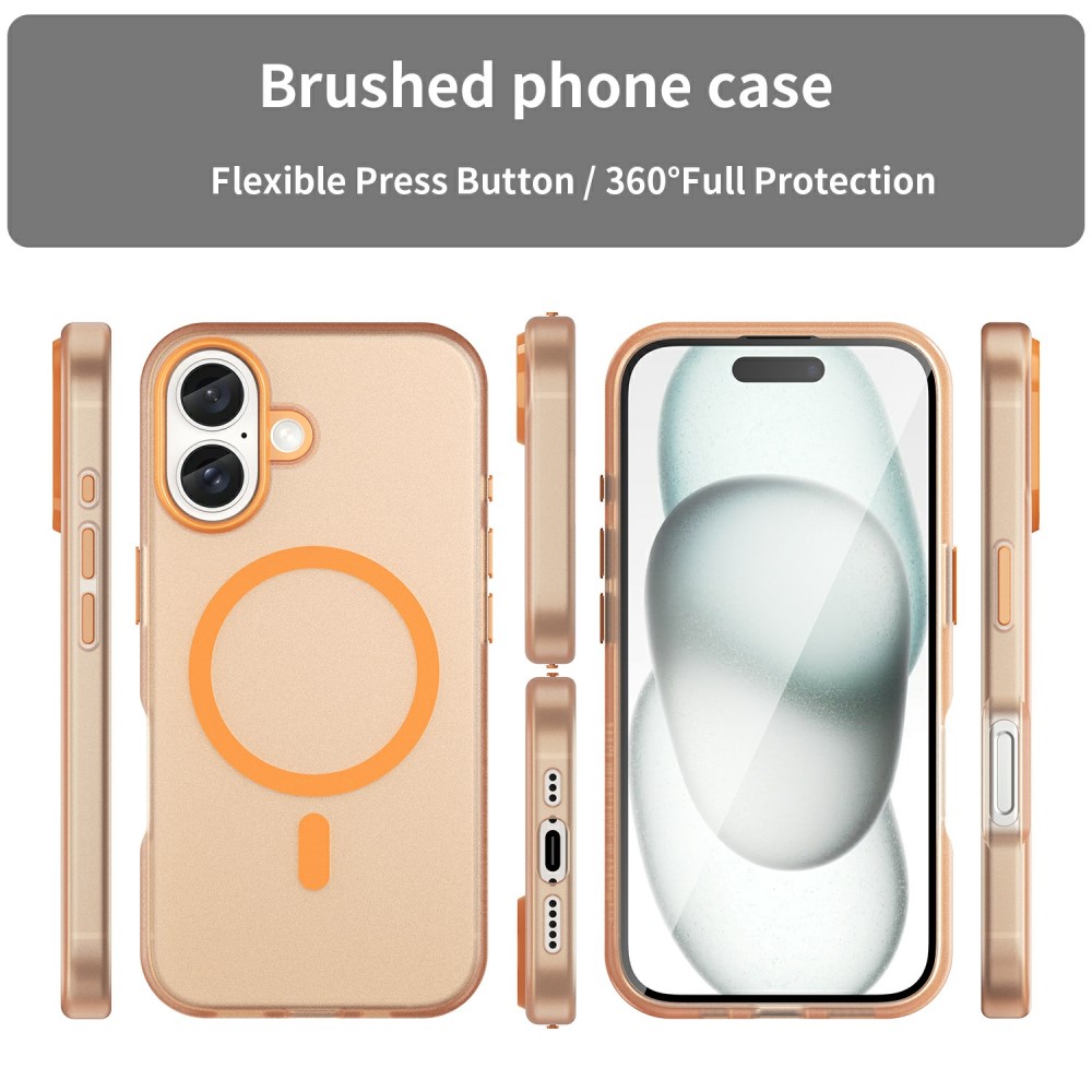  iPhone 16 Skal MagSafe Slim Matt Orange