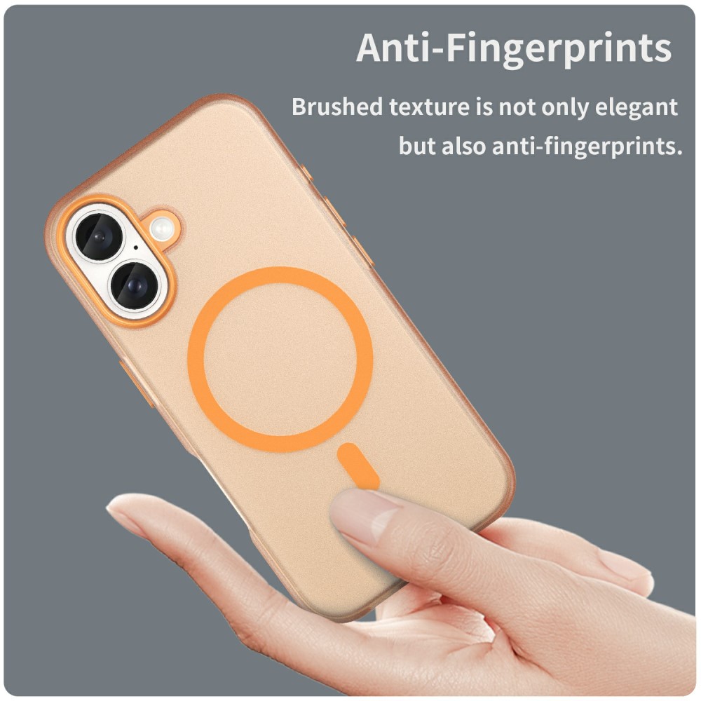  iPhone 16 Skal MagSafe Slim Matt Orange