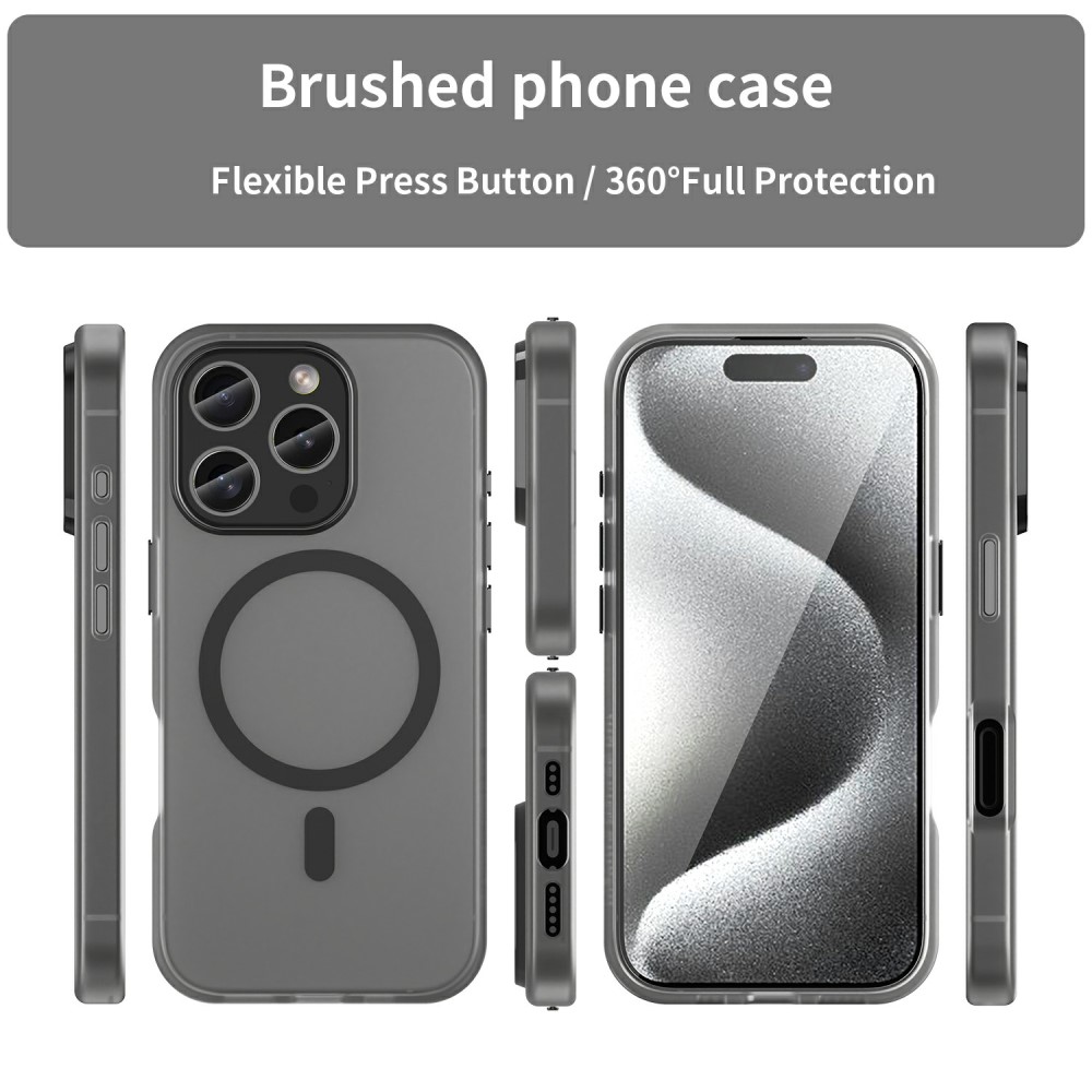  iPhone 16 Pro Skal MagSafe Slim Matt Svart
