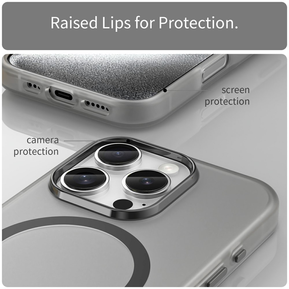  iPhone 16 Pro Skal MagSafe Slim Matt Svart