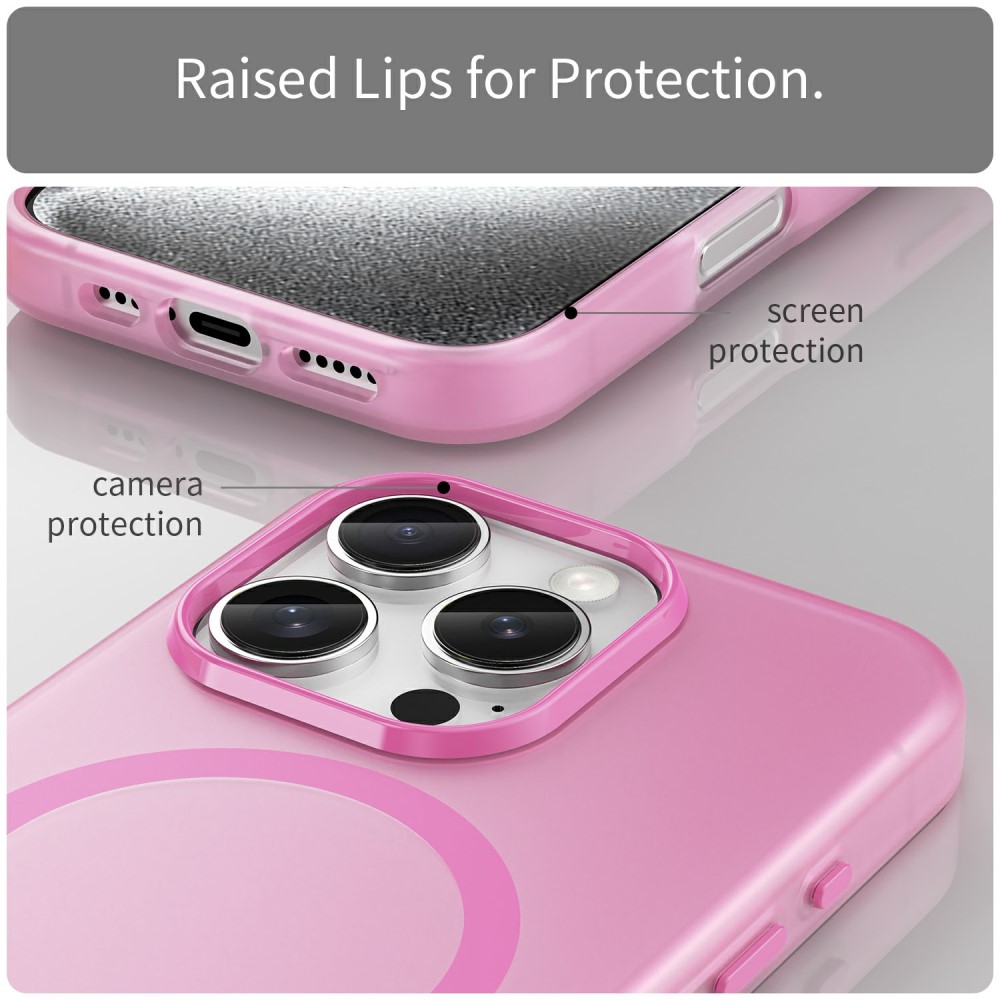  iPhone 16 Pro Skal MagSafe Slim Matt Rosa