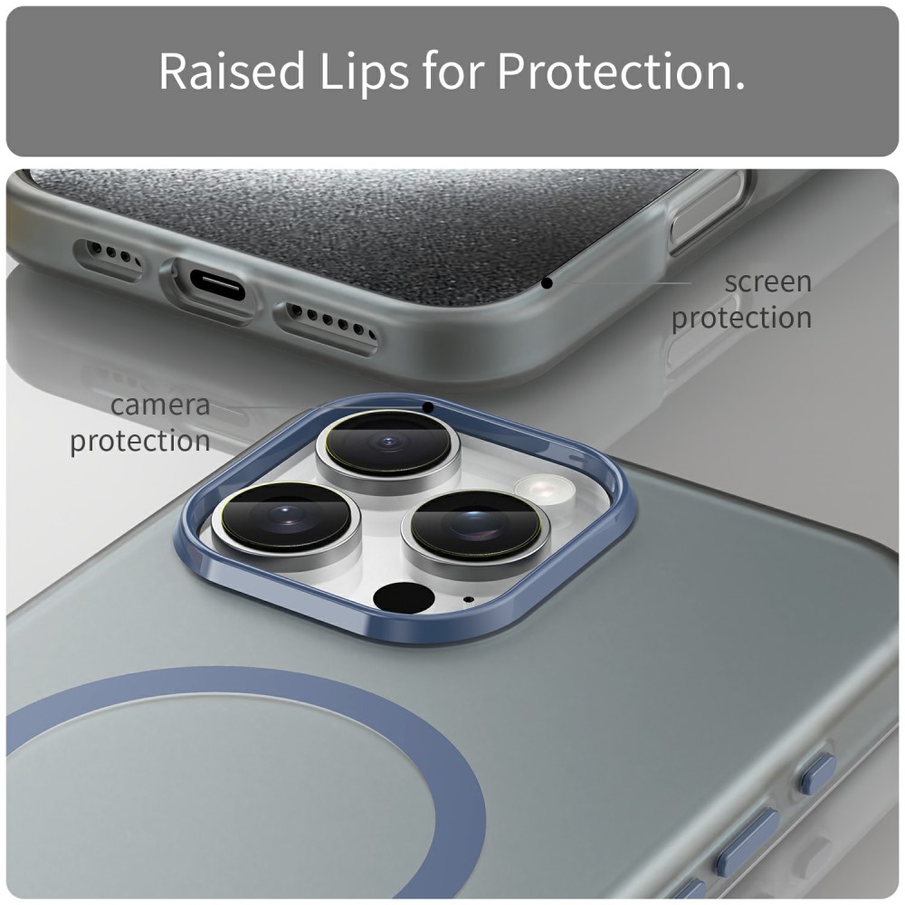  iPhone 16 Pro Max Skal MagSafe Slim Matt Mörk Blå