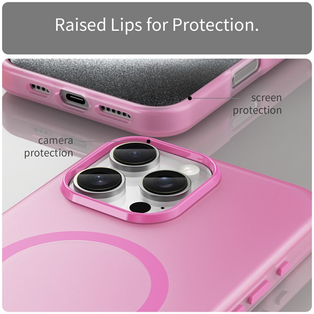  iPhone 16 Pro Max Skal MagSafe Slim Matt Rosa