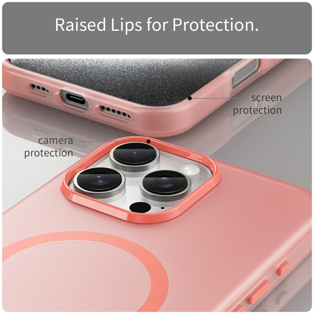  iPhone 16 Pro Max Skal MagSafe Slim Matt Röd