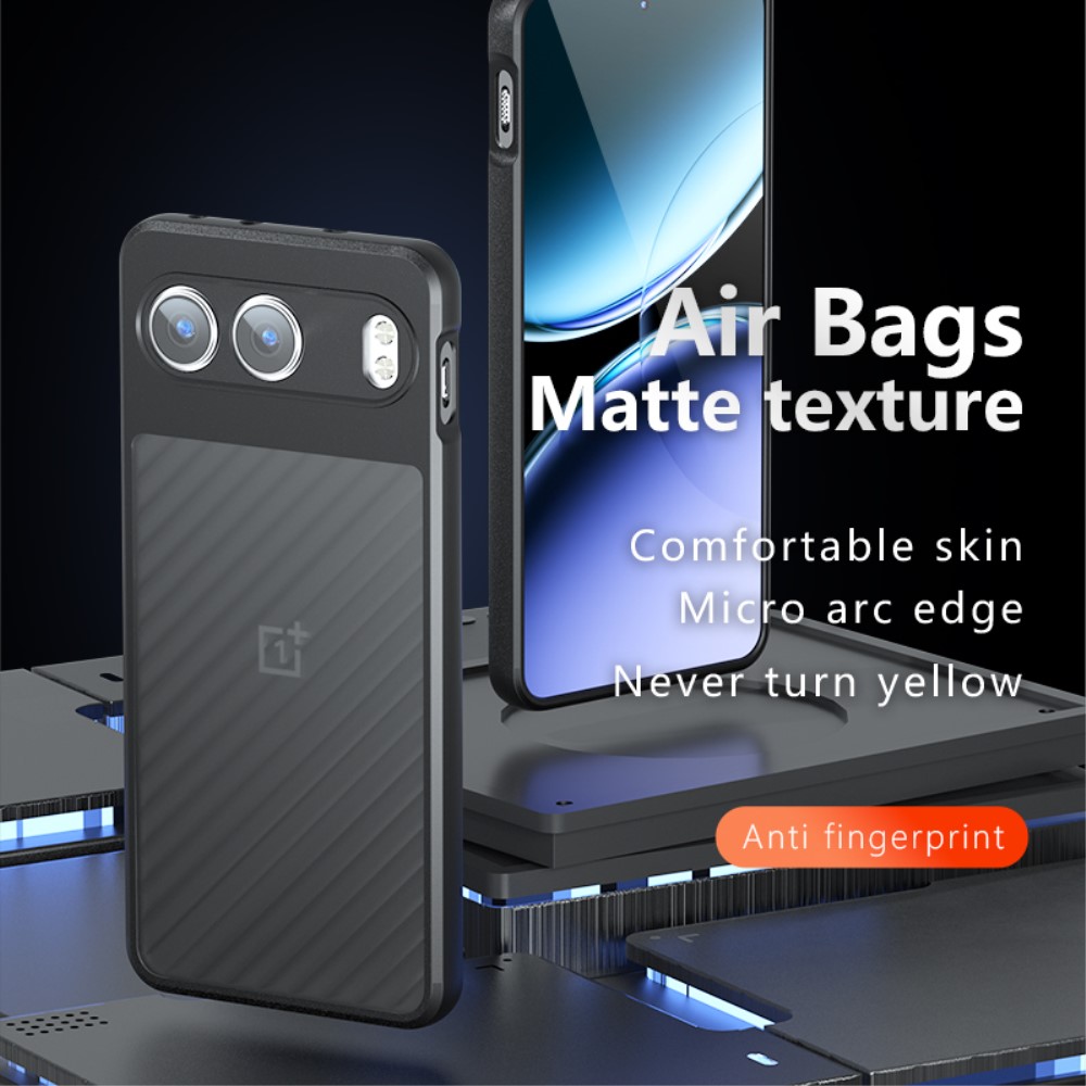  OnePlus Nord 4 Skal Hybrid Matt Svart
