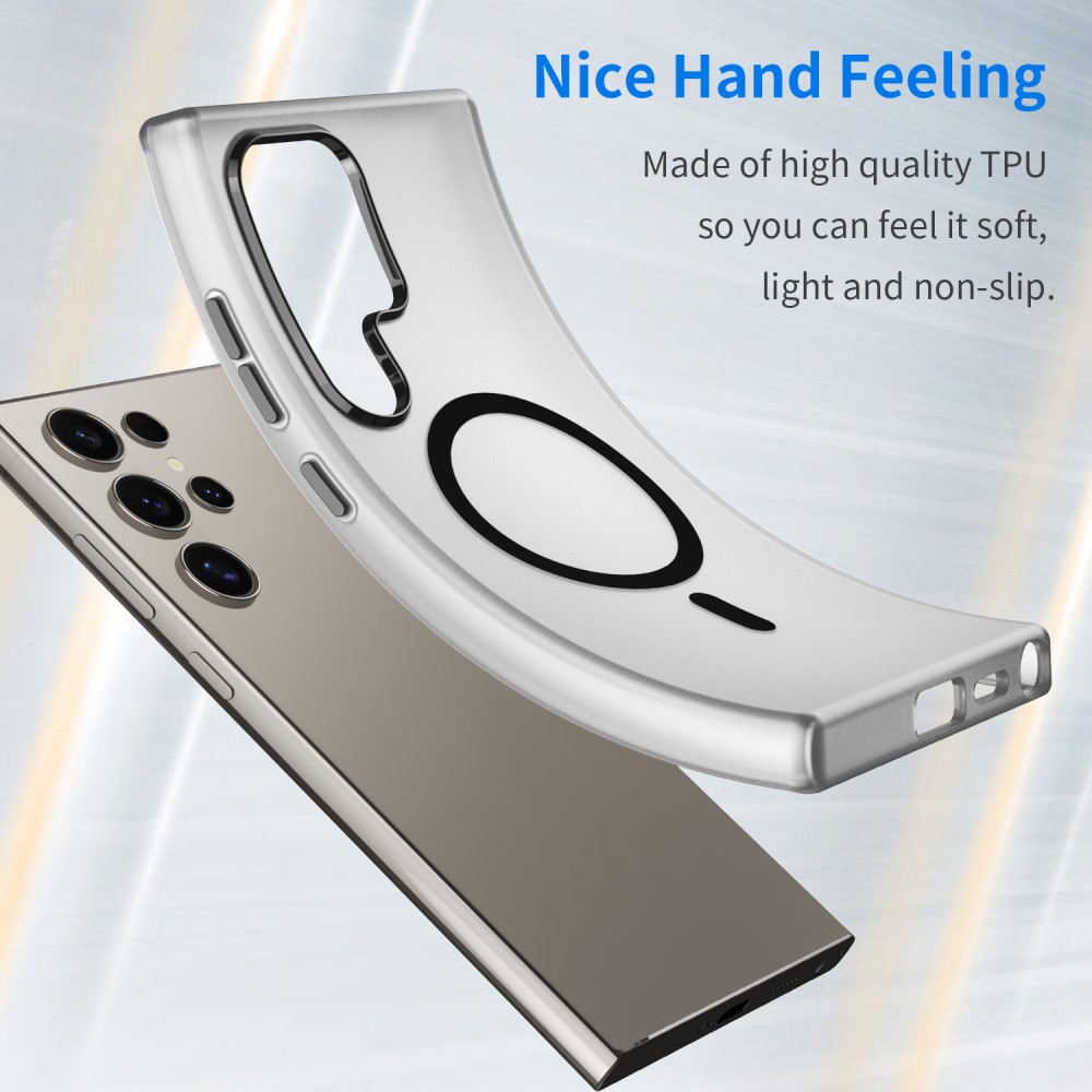  Samsung Galaxy S23 Ultra Skal MagSafe Slim Matt Svart