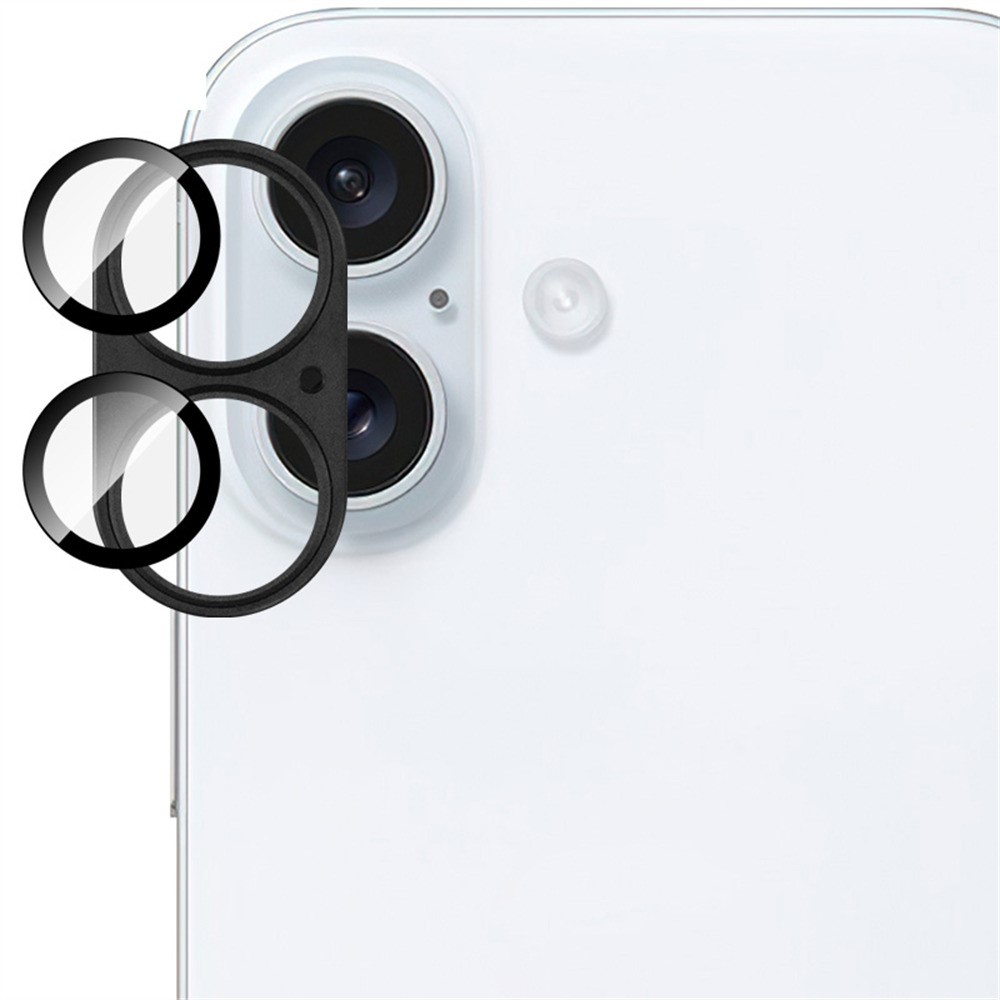 IMAK IMAK iPhone 16/16 Plus Linsskydd Svart