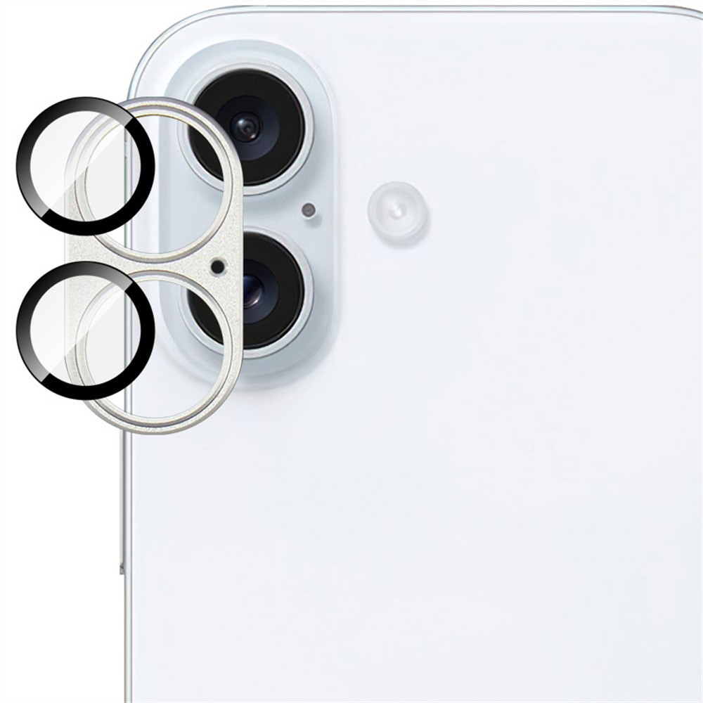 IMAK IMAK iPhone 16/16 Plus Linsskydd Silver