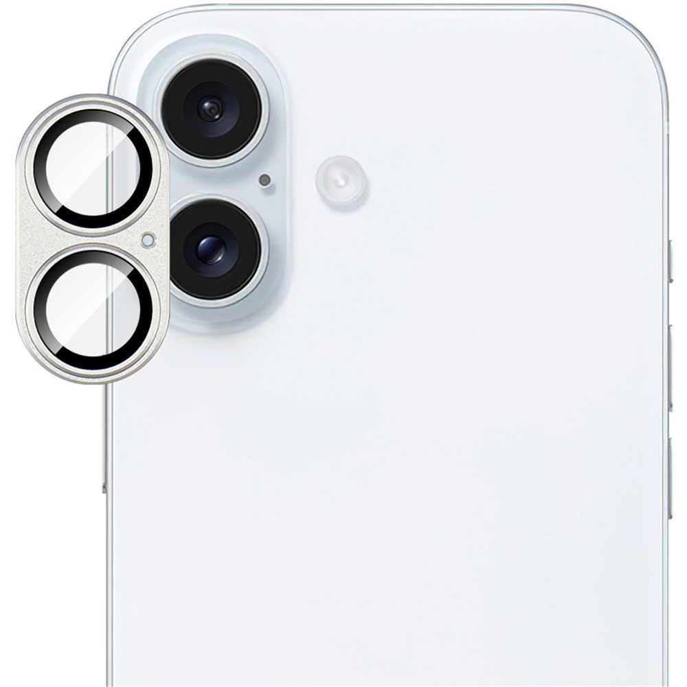IMAK IMAK iPhone 16/16 Plus Linsskydd Silver