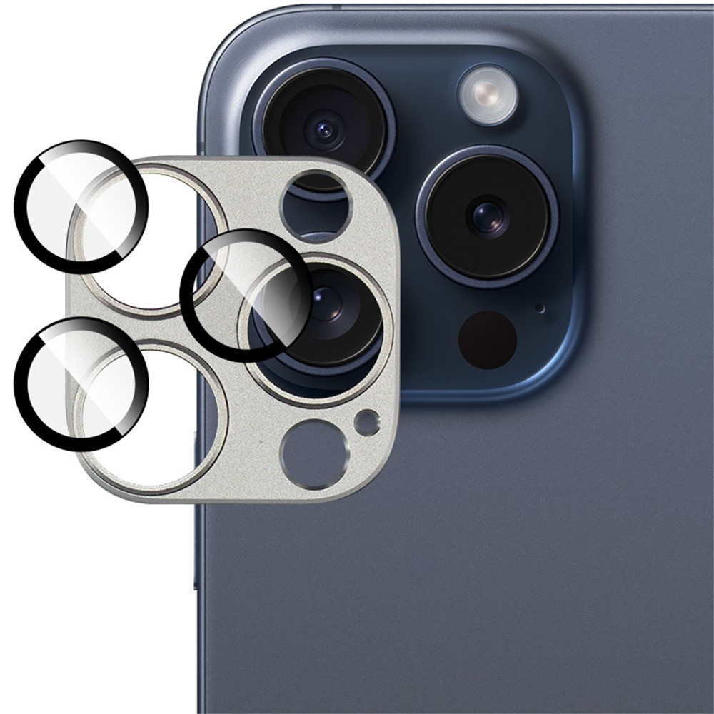 IMAK IMAK iPhone 16 Pro Max/16 Pro Linsskydd Grå