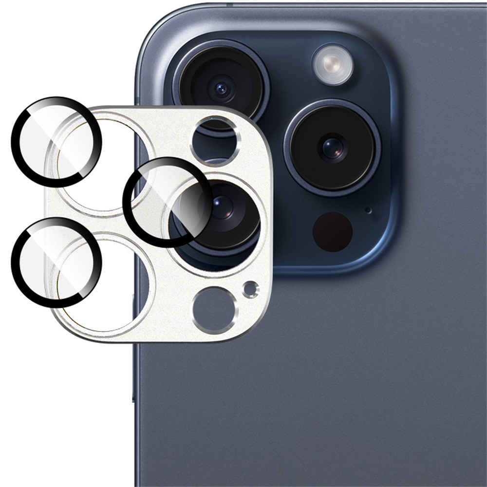 IMAK IMAK iPhone 16 Pro Max/16 Pro Linsskydd Silver