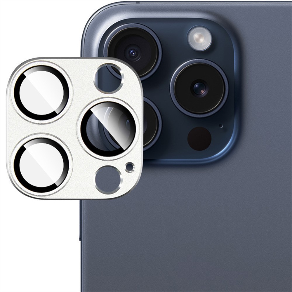 IMAK IMAK iPhone 16 Pro Max/16 Pro Linsskydd Silver