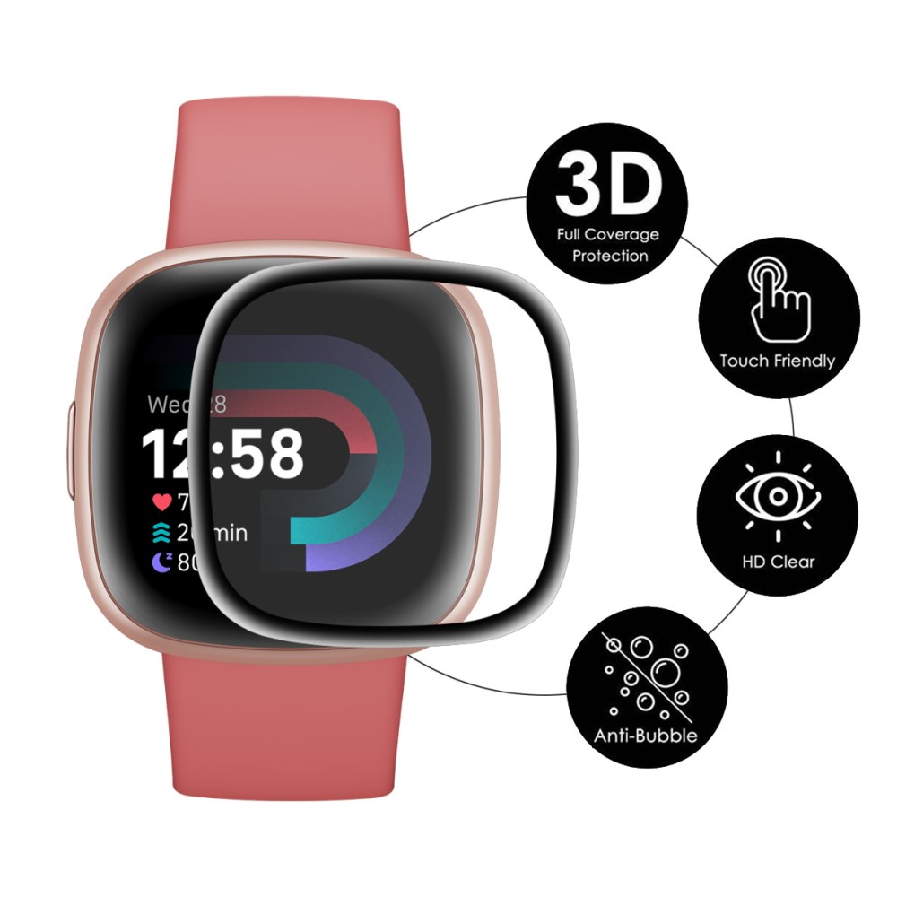 ENKAY ENKAY Fitbit Versa 4/Sense 2 Skärmskydd Heltäckande