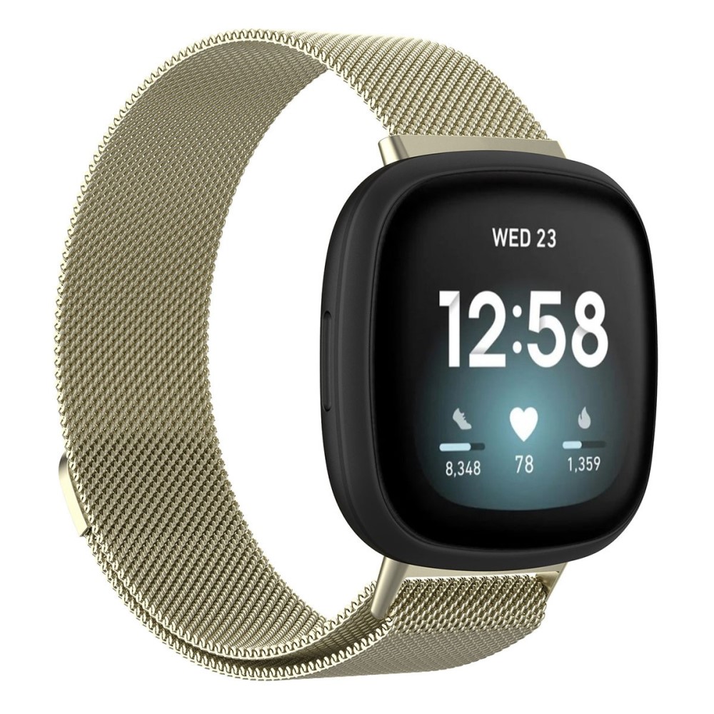  Fitbit Versa 4/Sense 2 Armband Milanese Loop Guld