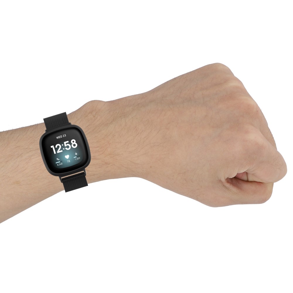  Fitbit Versa 4/Sense 2 Armband Milanese Loop Silver