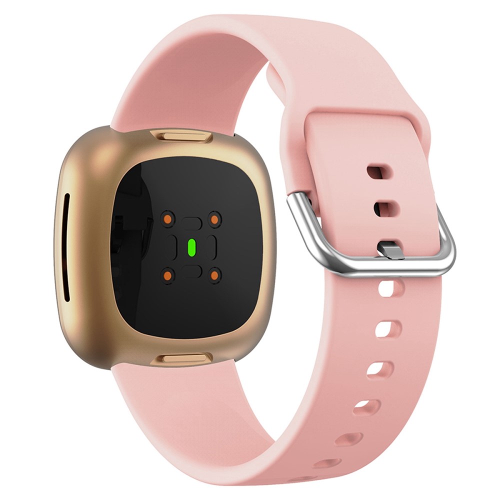  Fitbit Versa 4/Sense 2 Klockarmband Silikon Rosa