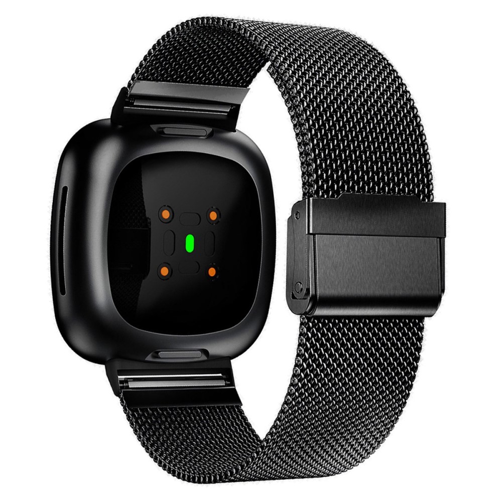  Fitbit Versa 4/Sense 2 Klockarmband Milanese Svart