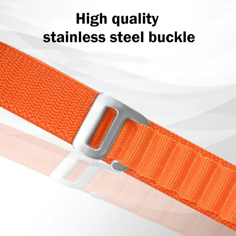  Fitbit Versa 4/Sense 2 Armband Justerbar Nylon Orange