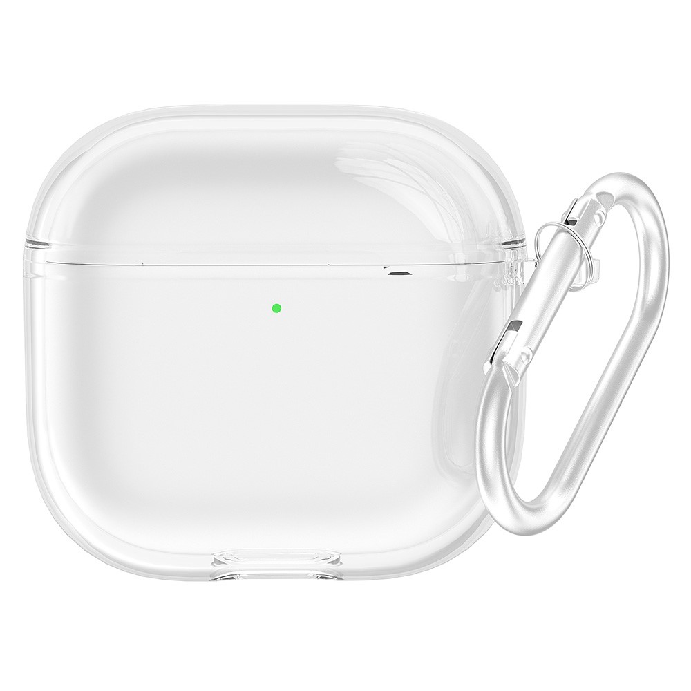  AirPods 4 Skal TPU Karbinhake Transparent