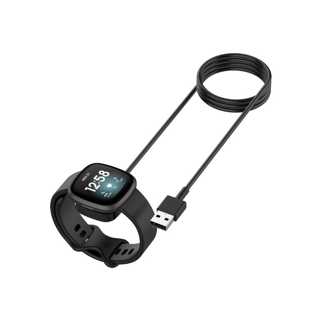  1m Laddare För Fitbit Versa 4 Svart