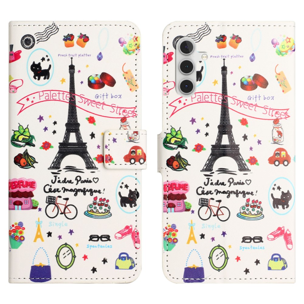  Samsung Galaxy S24 FE Fodral Med Tryck Eiffeltornet