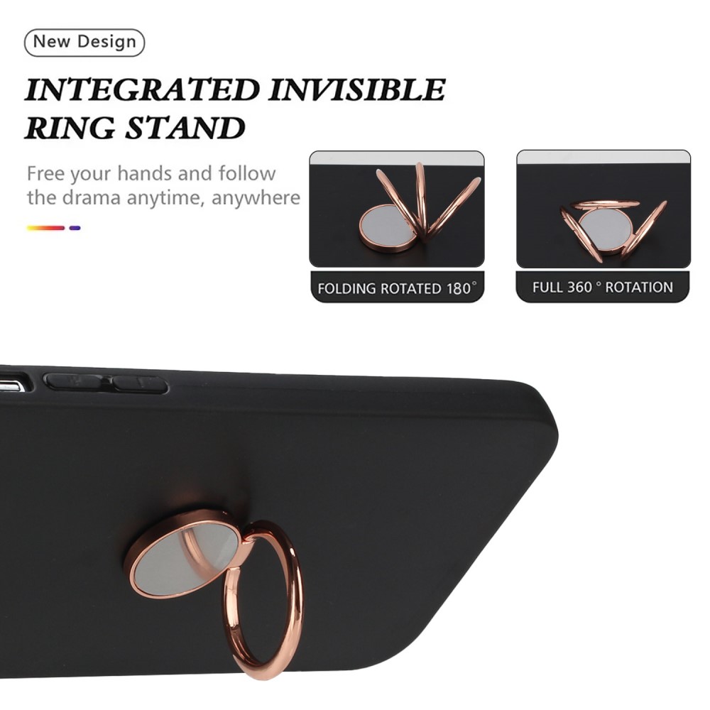  Samsung Galaxy S24 FE Skal Med Ringhållare Roséguld