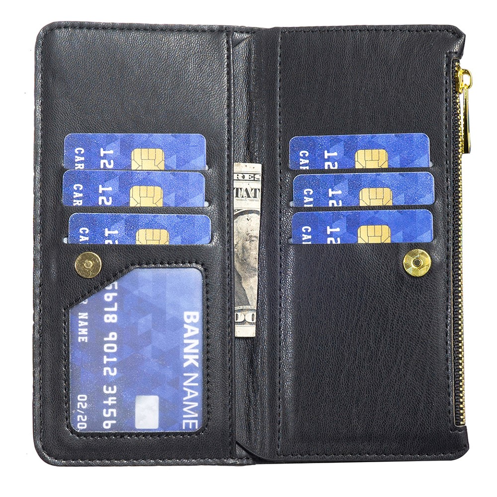 BINFEN BINFEN Galaxy S24 FE Fodral Diamond Multifunktionell Svart