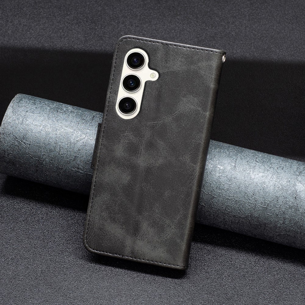  Samsung Galaxy S24 FE Fodral Läder Svart