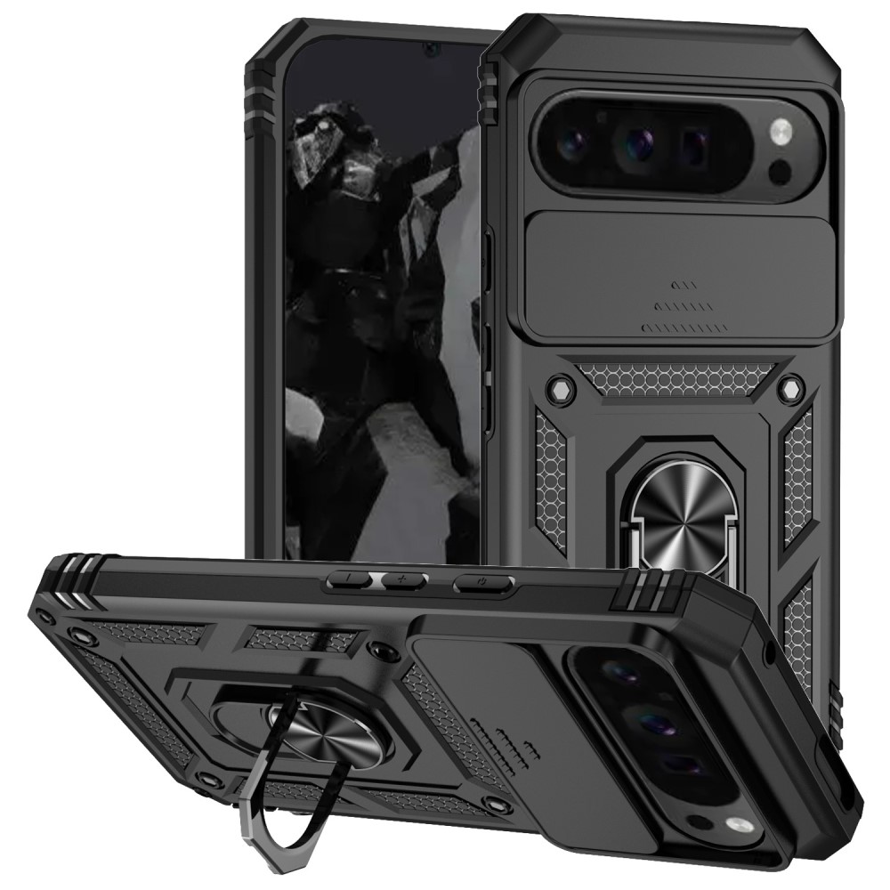 Google Pixel 9 Pro XL Skal CamShield Armor Ring Svart