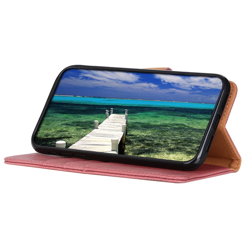 KHAZNEH KHAZNEH Samsung Galaxy S24 FE Fodral Läder Rosa