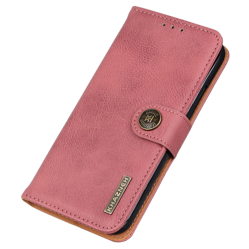 KHAZNEH KHAZNEH Samsung Galaxy S24 FE Fodral Läder Rosa