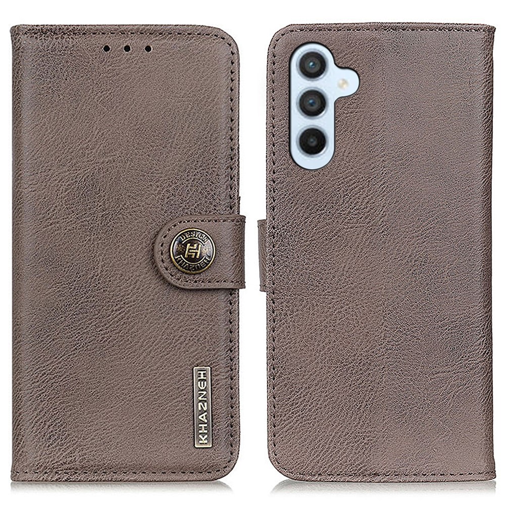 KHAZNEH KHAZNEH Samsung Galaxy S24 FE Fodral Läder Khaki