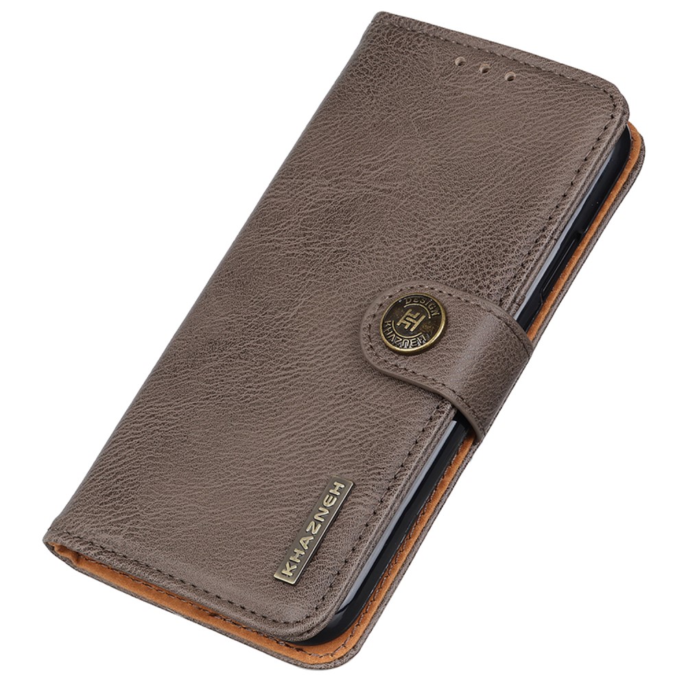 KHAZNEH KHAZNEH Samsung Galaxy S24 FE Fodral Läder Khaki