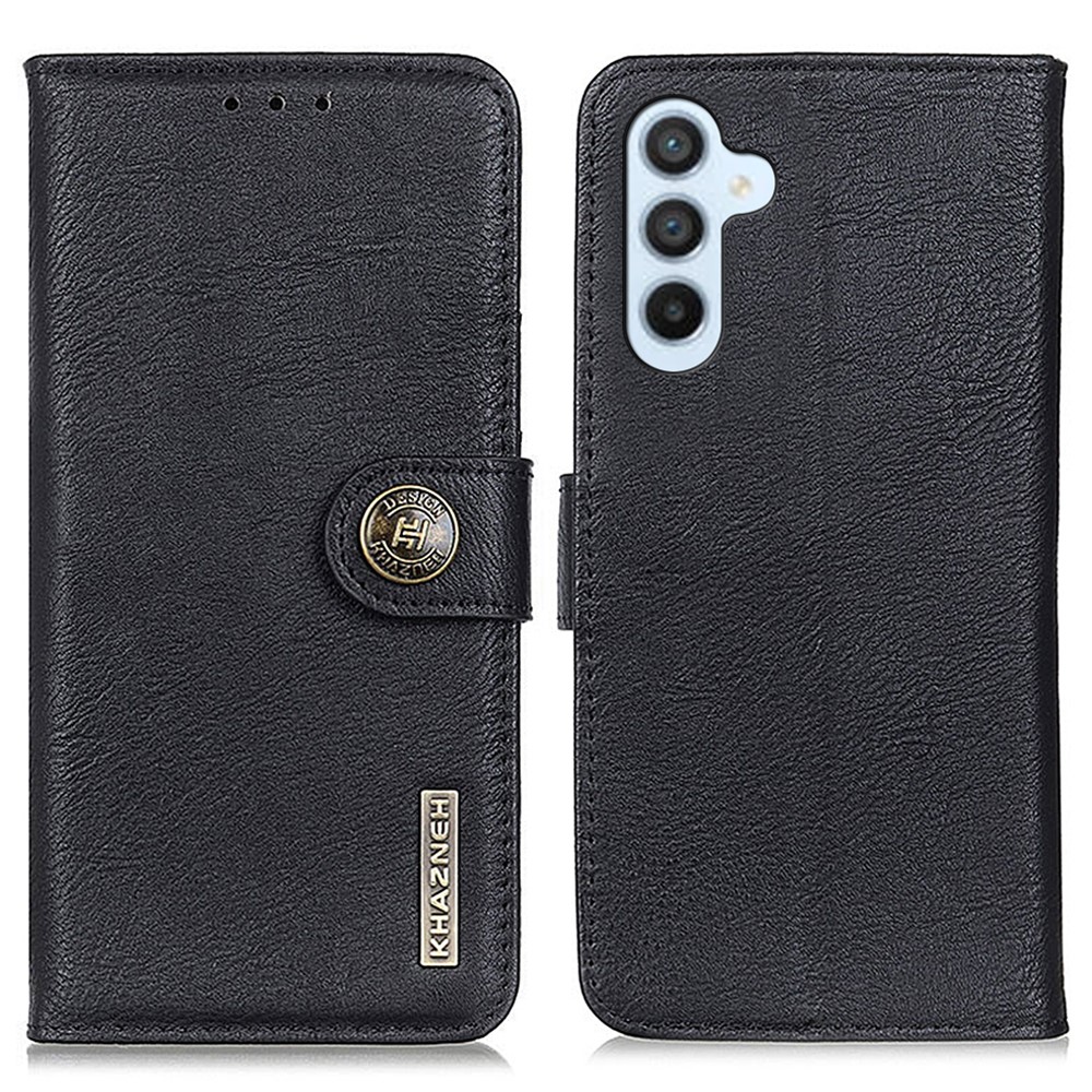 KHAZNEH KHAZNEH Samsung Galaxy S24 FE Fodral Läder Svart