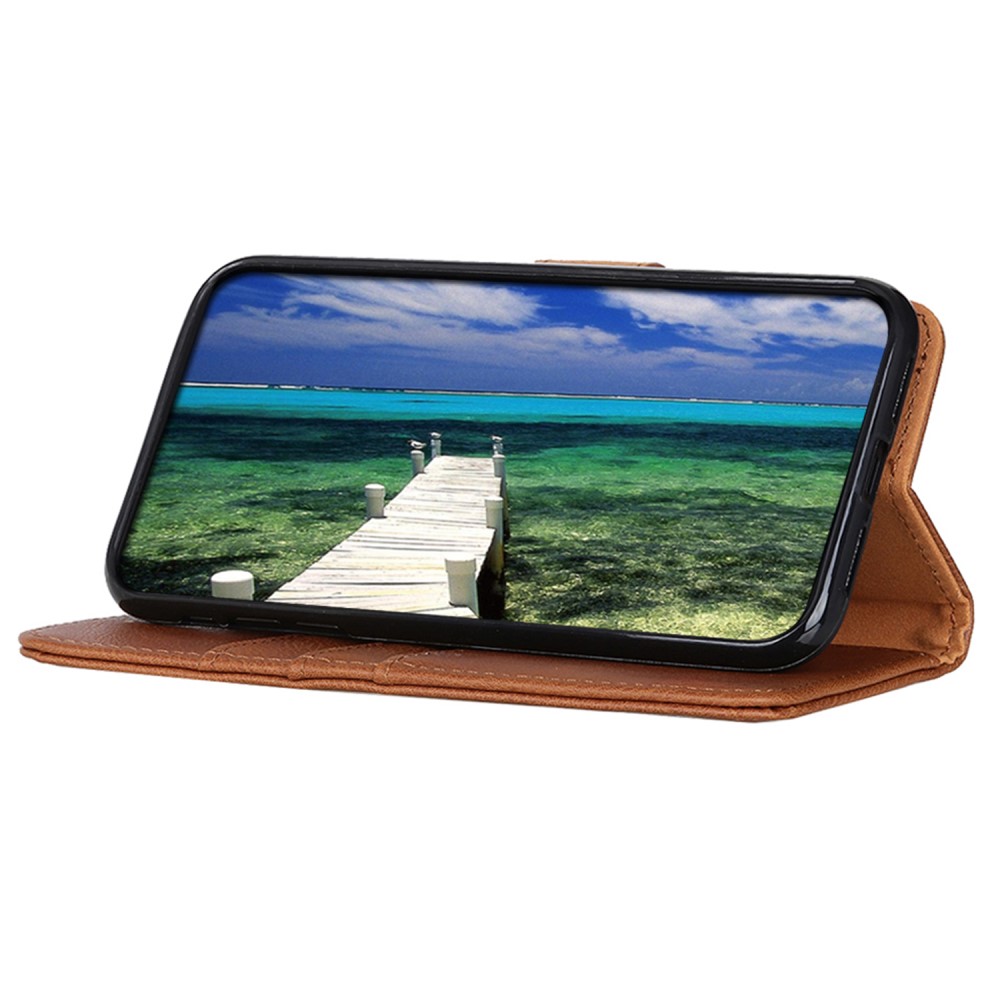 KHAZNEH KHAZNEH Samsung Galaxy S24 FE Fodral Läder Brun