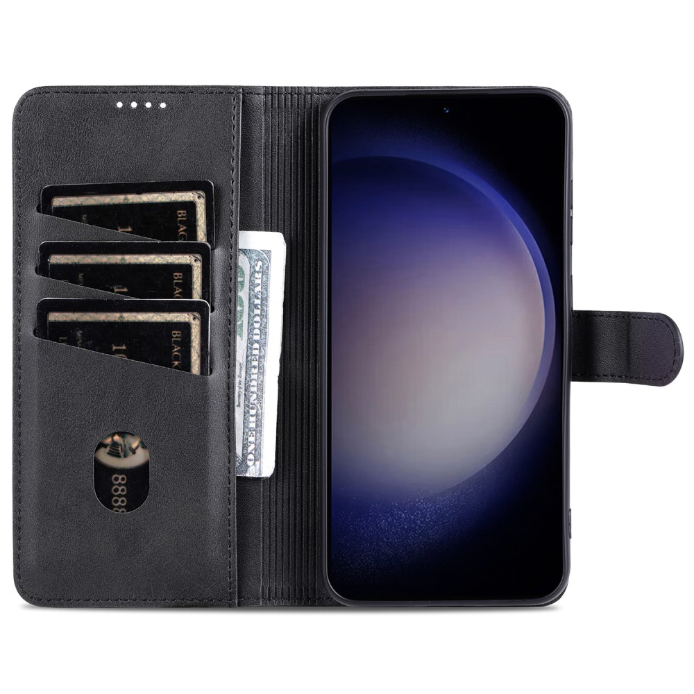 AZNS AZNS Samsung Galaxy S24 FE Fodral Läder Svart