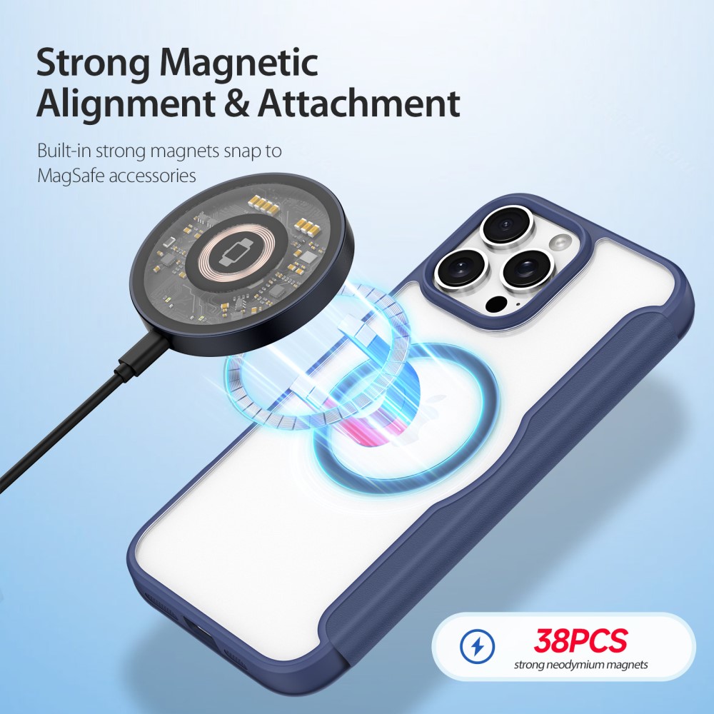 DUX DUCIS DUX DUCIS iPhone 16 Pro Fodral MagSafe Skin X Pro Blå