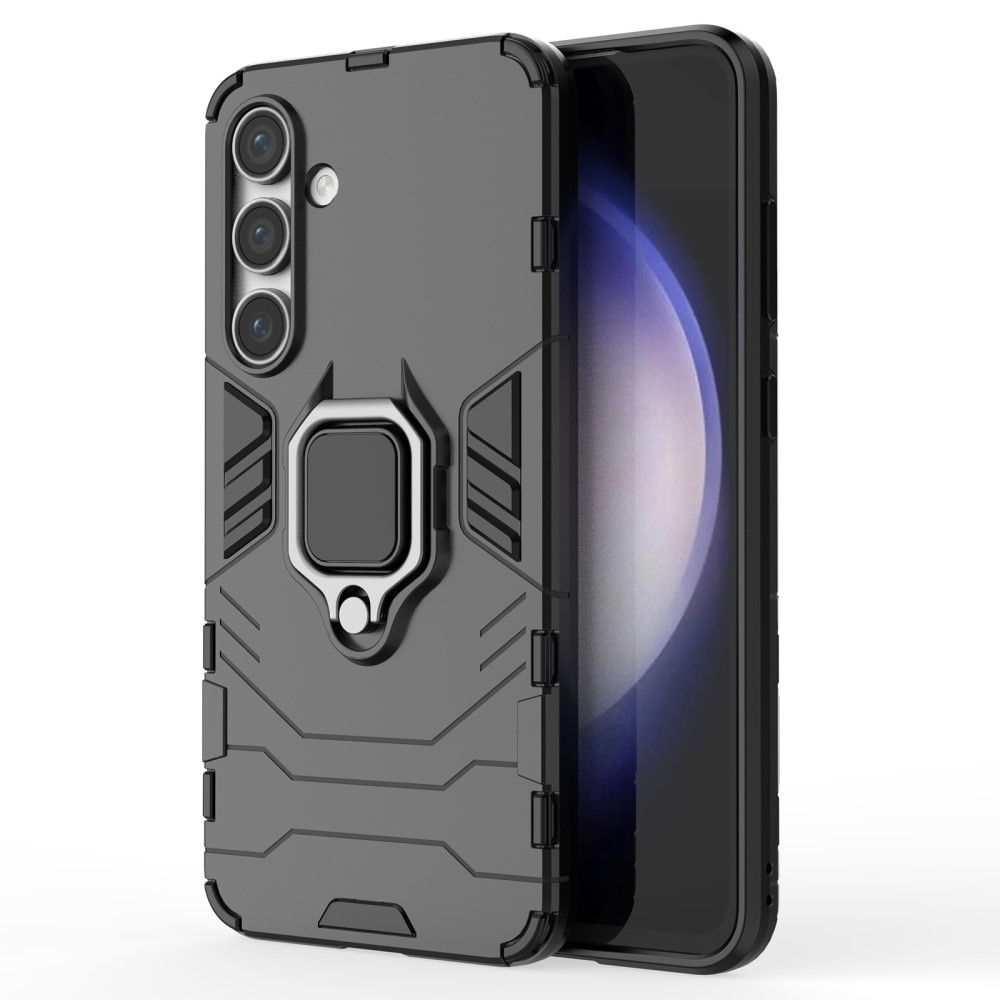  Samsung Galaxy S24 FE Skal Hybrid Armor Ring Svart