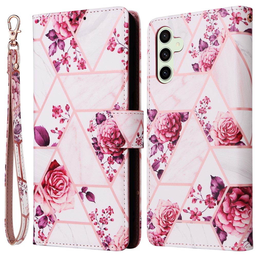  Samsung Galaxy S24 FE Fodral Marmor Rosa