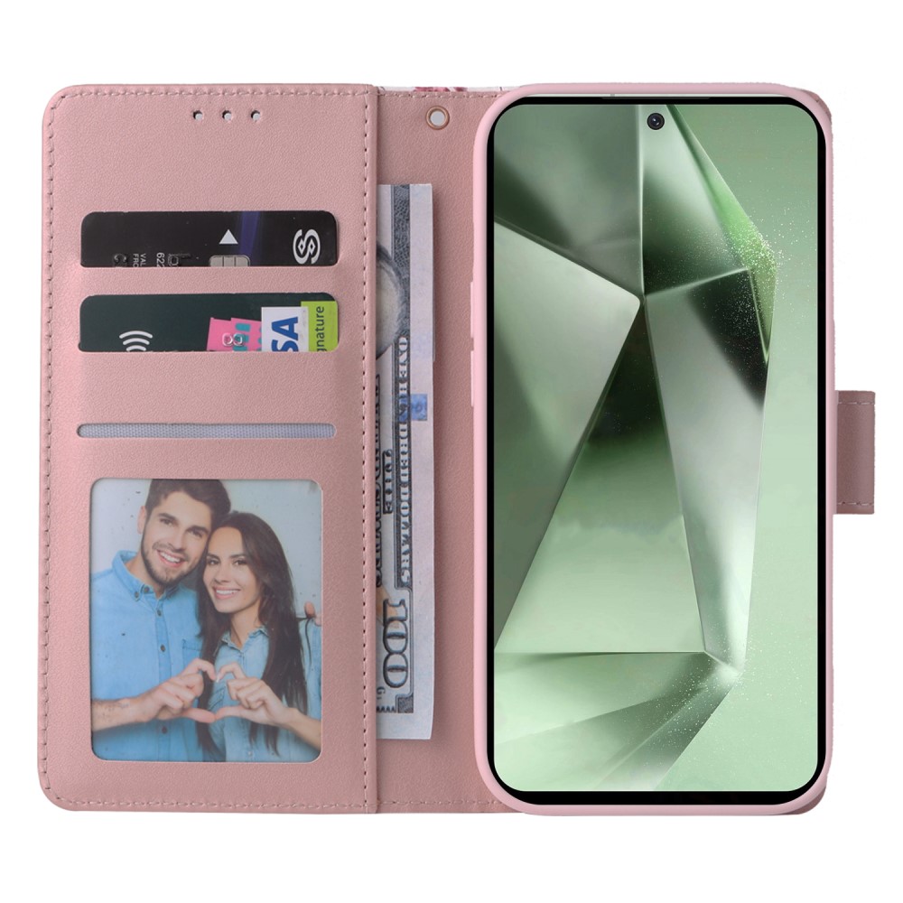  Samsung Galaxy S24 FE Fodral Marmor Rosa