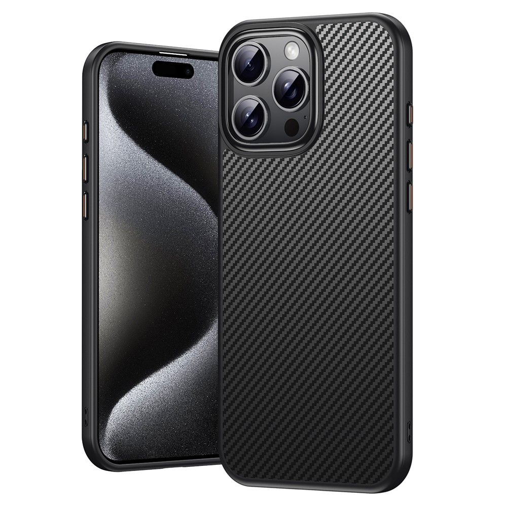  iPhone 16 Pro Max Skal MagSafe Kolfiber Textur Svart