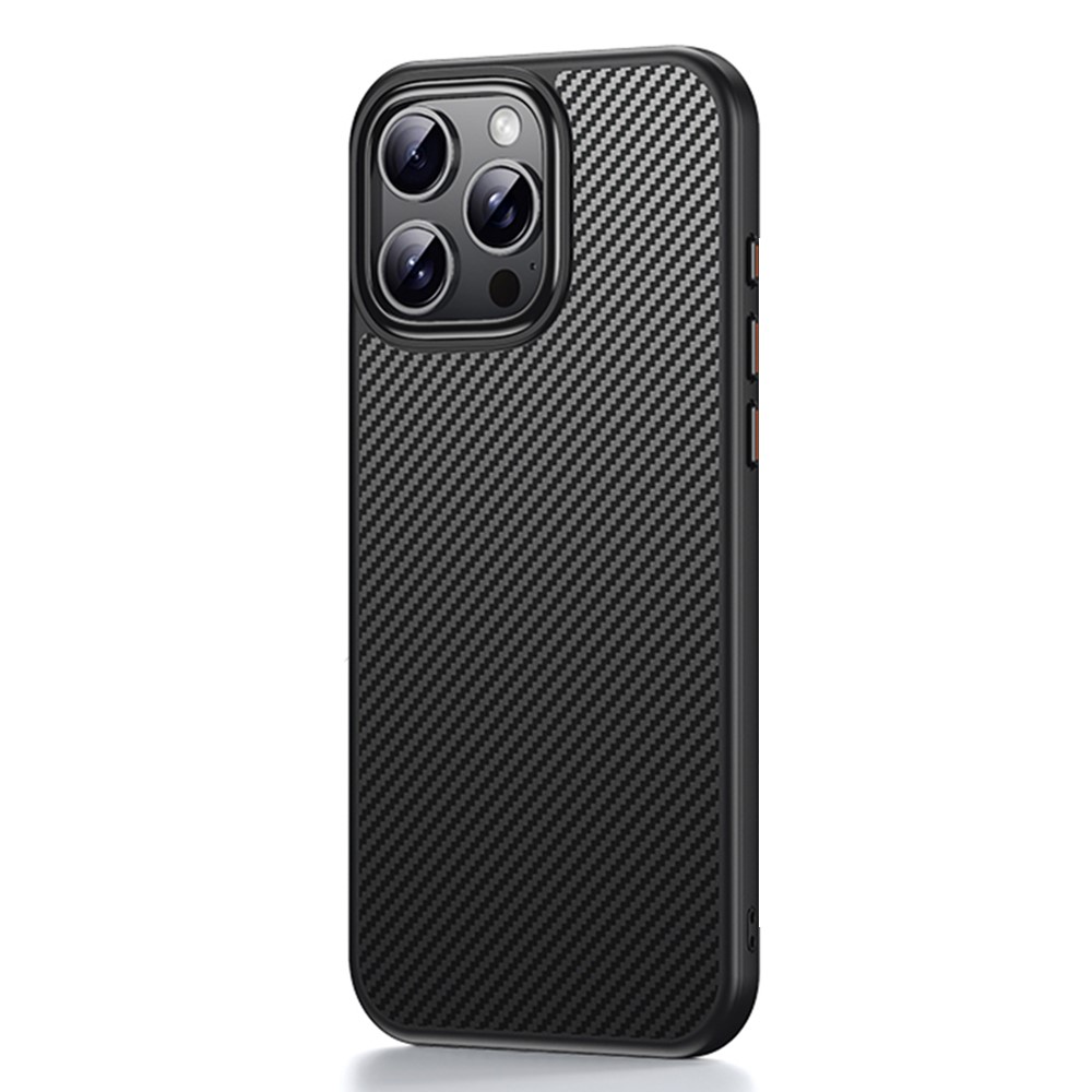  iPhone 16 Pro Max Skal MagSafe Kolfiber Textur Svart