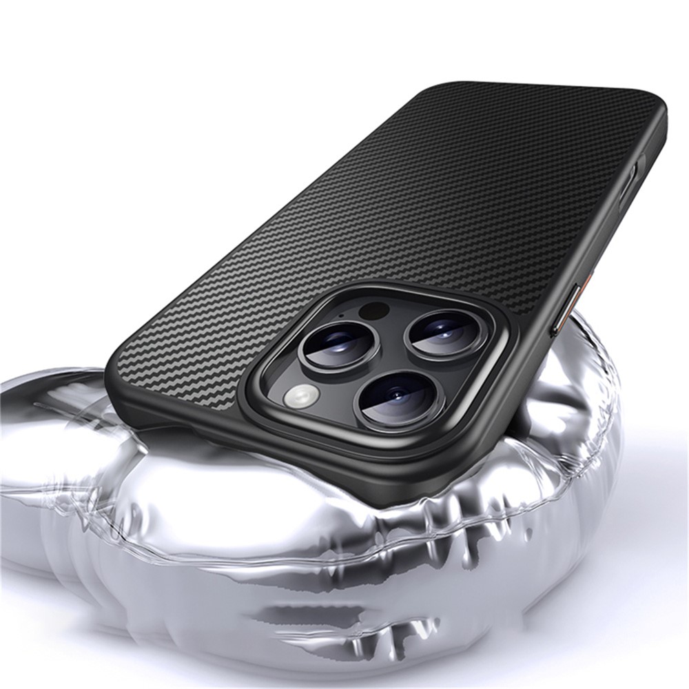  iPhone 16 Pro Max Skal MagSafe Kolfiber Textur Svart
