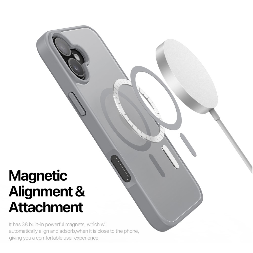 DUX DUCIS DUX DUCIS iPhone 16 Skal MagSafe Yind Series Matt Grå