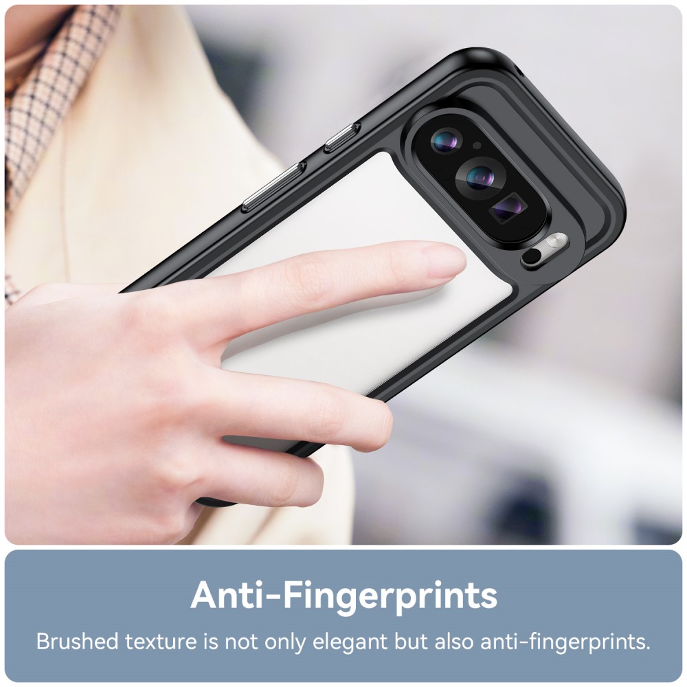  Google Pixel 9/9 Pro Skal Hybrid Svart/Transparent
