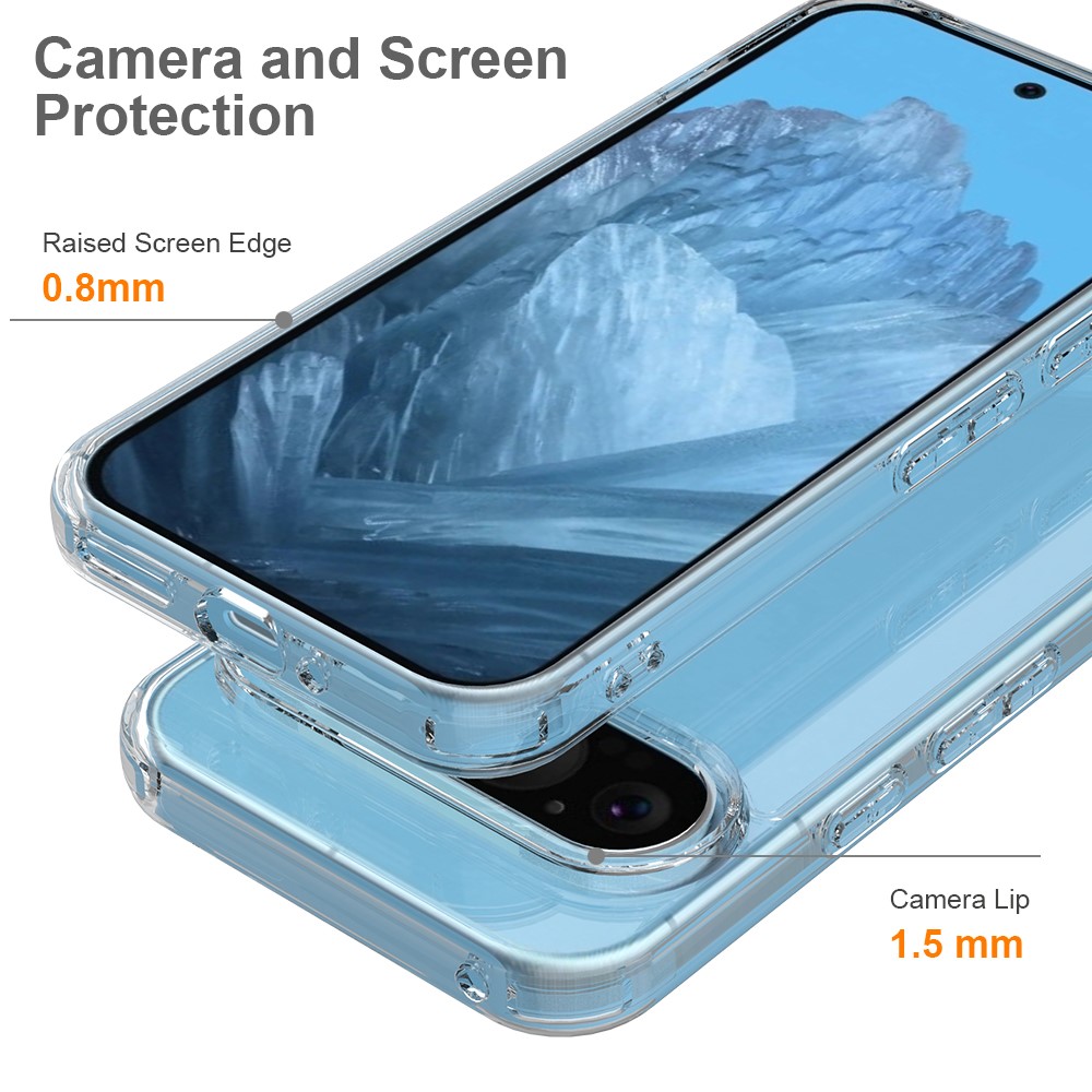  Google Pixel 9 Pro XL Skal Shockproof TPU/Akryl Transparent