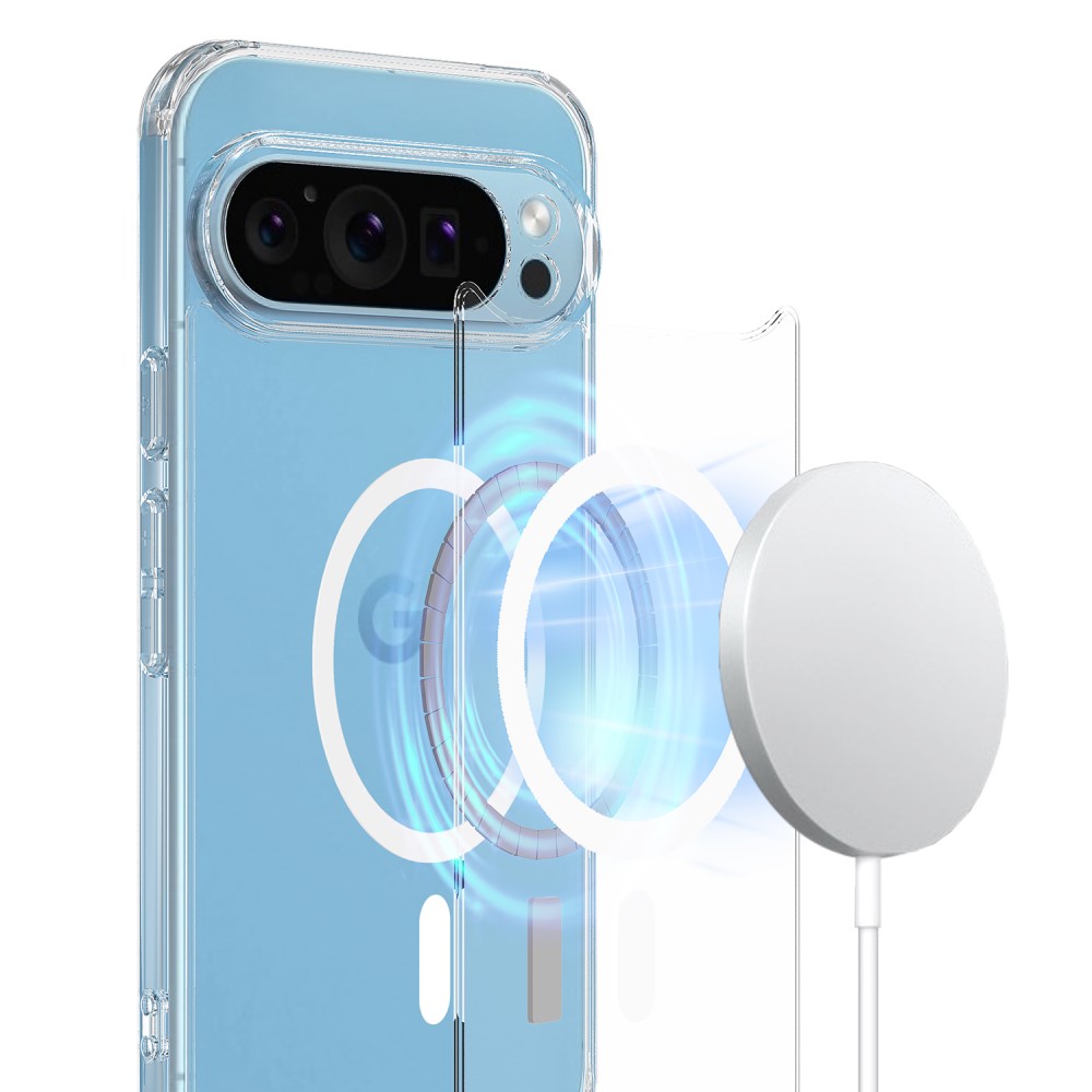  Google Pixel 9 Pro XL Skal MagSafe TPU/Akryl Transparent
