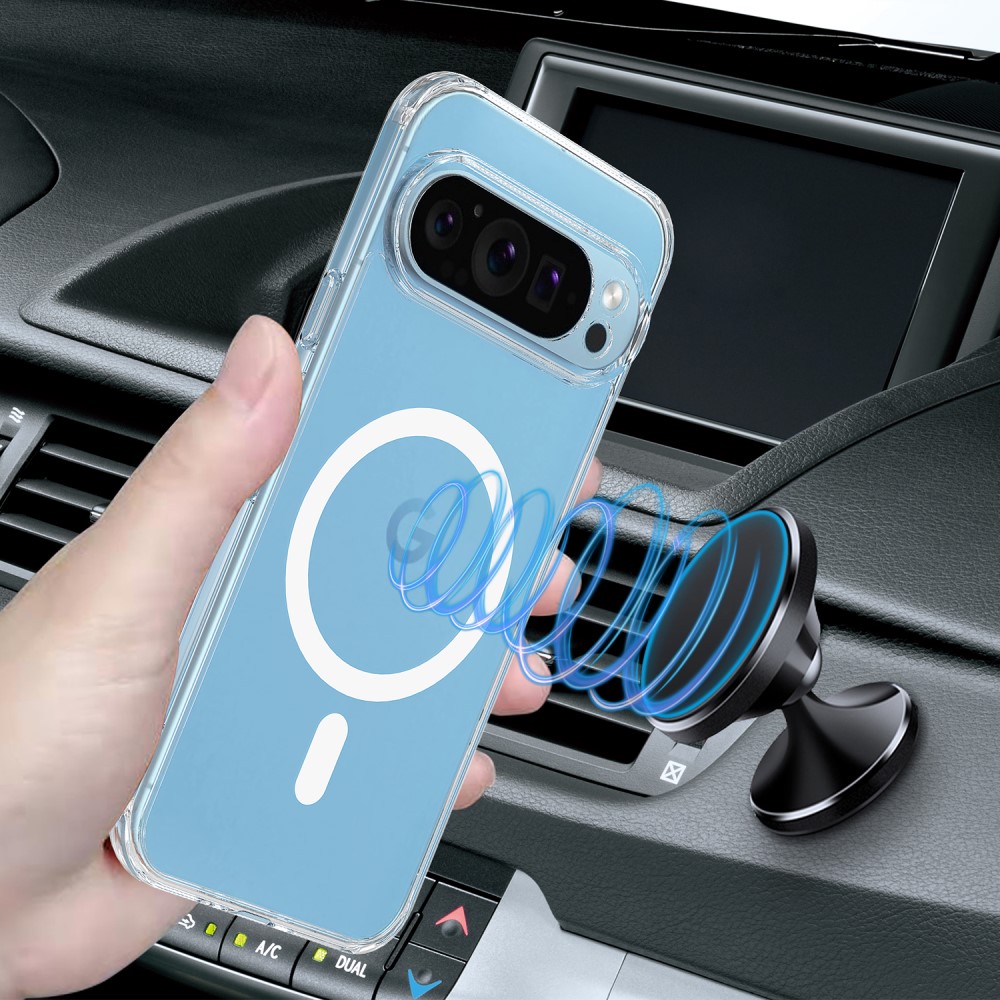  Google Pixel 9 Pro XL Skal MagSafe TPU/Akryl Transparent