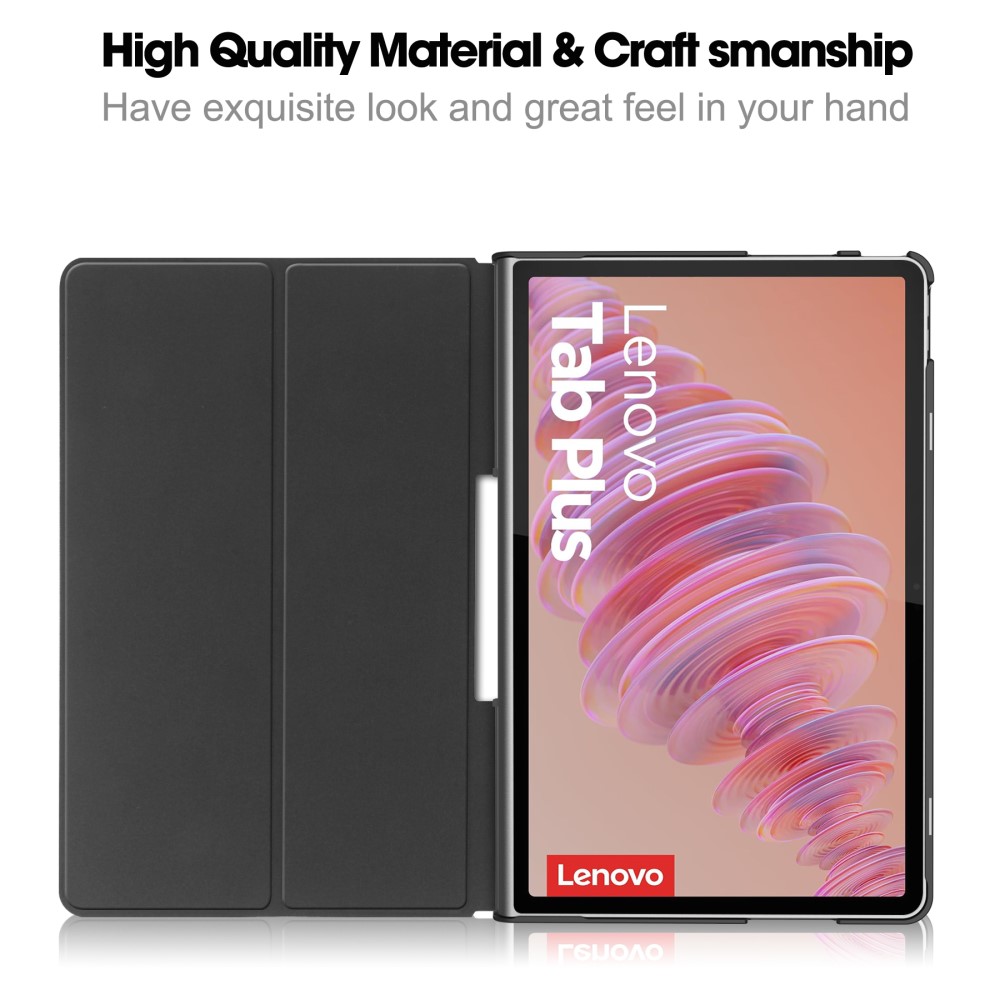  Lenovo Tab Plus Fodral Läder Svart